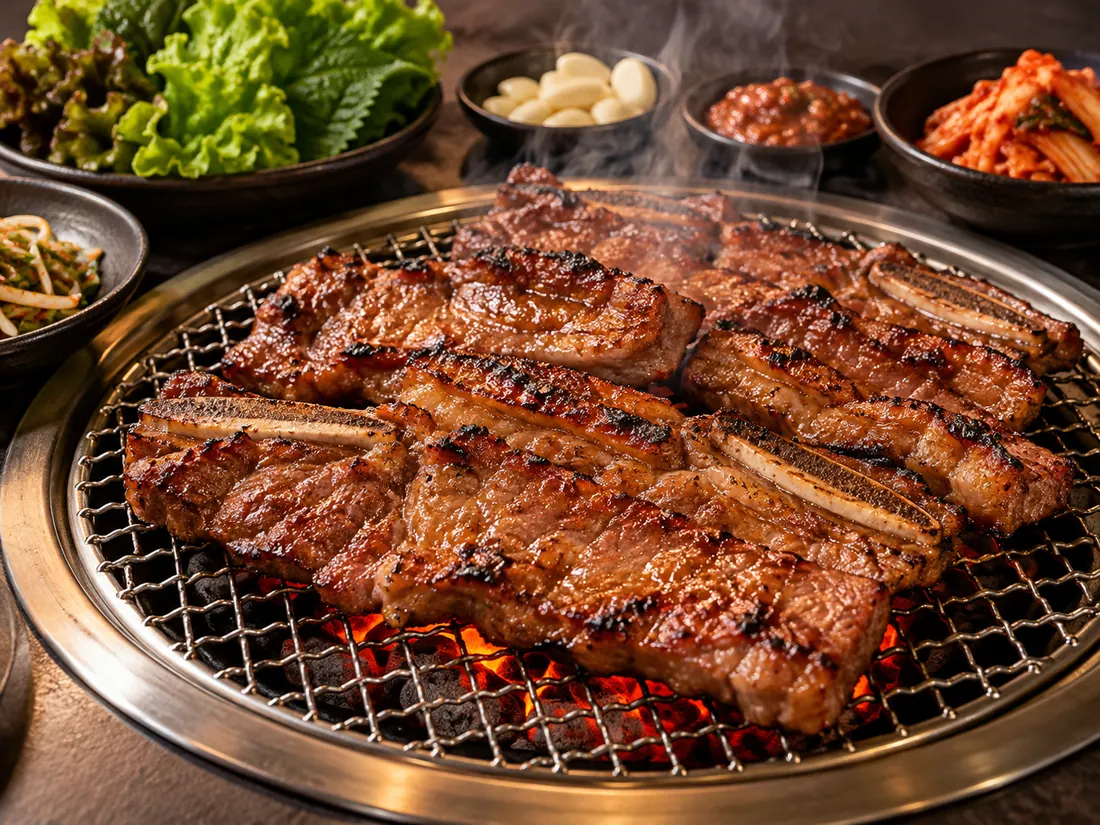 숯불 왕갈비 대표 메뉴